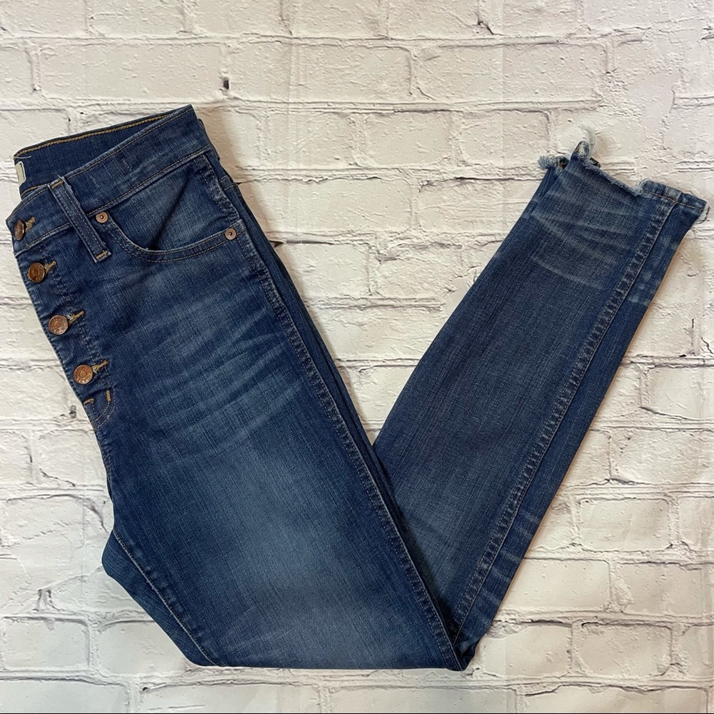 Madewell 10" High Rise Skinny Jeans Blue Sz 27